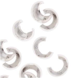 Crimp Bead Covers, 3mm, Silver Plated (50 Pieces) Outlet Where Can You Find