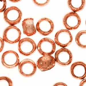 Crimp Beads, Barrel 2x1.2mm, Bright Copper (100 Pieces) 100% Original