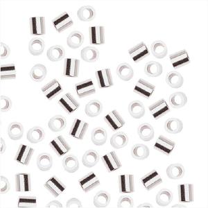 Crimp Beads, 2x1.5mm, Sterling Silver (50 Pieces) Pices Cheap Online