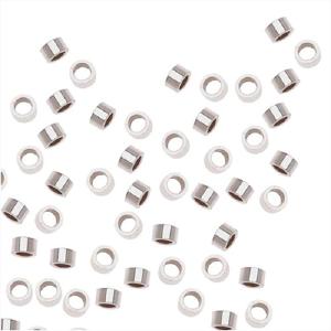 Crimp Beads, 2x1mm, Sterling Silver (50 Pieces) Buy Online Cheap