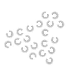 Crimp Bead Covers, Anti Tarnish 4mm, Silver-Filled (20 Pieces) Real For Sale