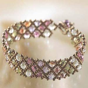 Create Your Own DIY Miyuki Glass Bead Bracelet Kit - Woven Net Pattern For Sale Sale Online