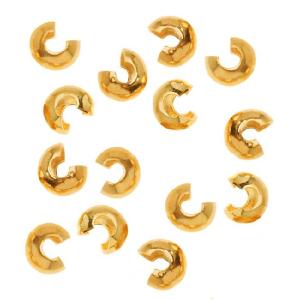Crimp Bead Covers, 3mm, Gold Tone (144 Pieces) Cheap Sale Excellent