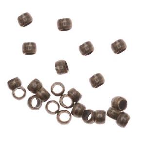 Crimp Beads, Barrel 2x1.5mm, Antiqued Brass (50 Pieces) Low Shipping Cheap Pice