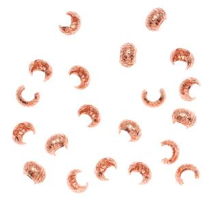 Crimp Bead Covers, Crosshatched 3mm, Copper (20 Pieces) Discount Online Online