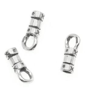 Cord Ends, Crimp Style with Loop 9x2.7mm, Fits 1.4mm Cord, Sterling Silver (4 Pieces) Deals Cheap Online