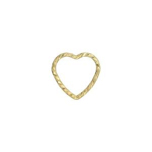 Connector Link, Sparkle Heart 10mm, 14k Gold-Filled (1 Piece) 2025 New Cheap Pice