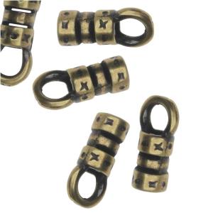 Cord Ends, Fancy Crimp Style with Loop, Fits 2mm Cord, Antiqued Brass (20 Pieces) Cheap Sale Online