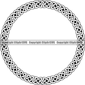 Viking Celtic Frame Border Design Element Circle ClipArt SVG Cheap Official
