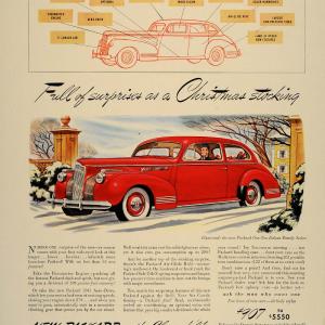 1941 Ad Red Packard One-Ten Deluxe Family Sedan Car - ORIGINAL ADVERTISING FT8 Marketable Cheap Pice