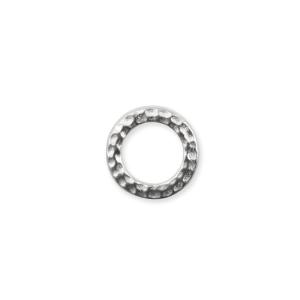 Connector Link, Hammered Ring 9mm, White Bronze Plated, by TierraCast (4 Pieces) Buy Cheap With Credit Card