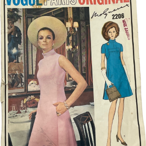 Vogue Paris Original Vintage 60s Short Dress Pattern 2206 by Vogue Paris Original Sale For Cheap