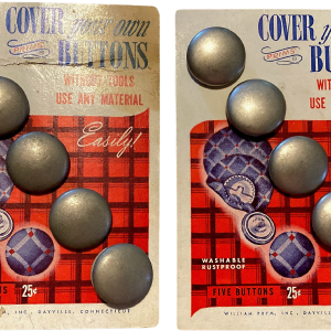 Vntage Button Covers Sze 36 Wre Backs Cheap Sale Ebay