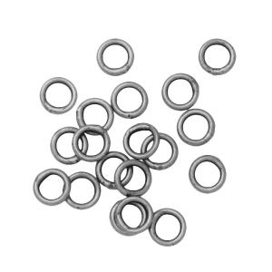 Jump Rings, Closed 4mm Diameter 21 Gauge, Antiqued Silver Plated (20 Pieces) Genuine Sale Online