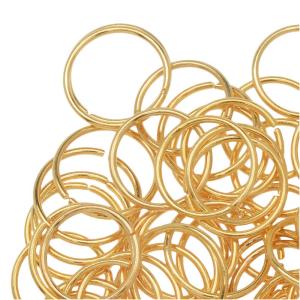 Jump Rings, Open 10mm Diameter 20 Gauge, Gold Plated (50 Pairs) In China For Sale