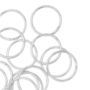 Jump Rings, Closed 10mm Diameter 20 Gauge, Silver Plated (10 Pairs) Best Pices Cheap Pice