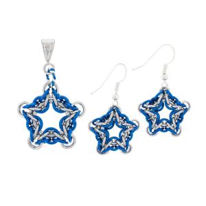 Jewelry Kit, Winter Star Chain Maille Pendant and Earring Set by Weave Got Maille - Limited Edition Shop For Cheap Online