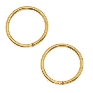 Jump Rings, Open 8mm Diameter 18 Gauge, Gold Plated (100 Pieces) Outlet Factory Outlet