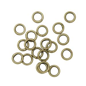 Jump Rings, Closed 4mm Diameter 21 Gauge, Antiqued Brass (20 Pieces) Very Cheap Cheap Online