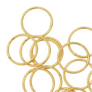Jump Rings, Closed 10mm Diameter 20 Gauge, Gold Plated (10 Pairs) High Quality Cheap Pice