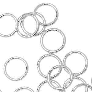 Jump Rings, Closed 8mm Diameter 20 Gauge, Silver Plated (20 Pieces) Outlet 2025 New