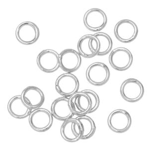 Jump Rings, Closed 5mm Diameter 21 Gauge, Silver Plated (20 Pieces) Cheap Sale Footlocker Finishline