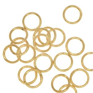Jump Rings, Closed 6mm Diameter 20 Gauge, Gold Plated (20 Pieces) Looking For Cheap Pice