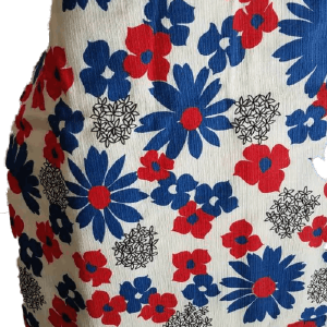 60s Flower Power Fabric 5 Plus Yards Cheap Get To Buy