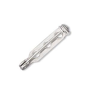 Silver Tone Glue On Bar Pin Back 1 Inch (27mm) (24 Pieces) Browse For Sale