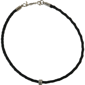 Black Waxed Cotton Cord Bracelet by Sarafin Cheap Online Store Manchester