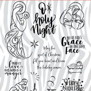 Maymay's Adore Him 6x8 Stamp Set {A157} Reliable Sale Online