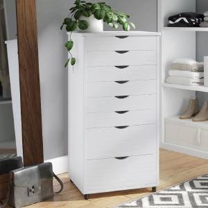 Castaneda 8 Drawer Rolling Storage Chest CG1633 Brand New Unisex