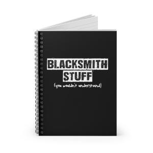 "Blacksmith Stuff" Spiral Notebook Brand New Unisex