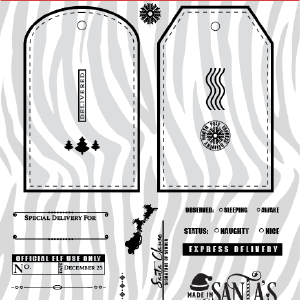 Maymay's North Pole Shipping Label 6x8 Stamp Set {A159} Amazon Cheap Pice