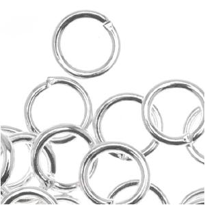 Silver Plated Open Jump Rings 6mm 18 Gauge (50 pcs) Outlet Good Selling