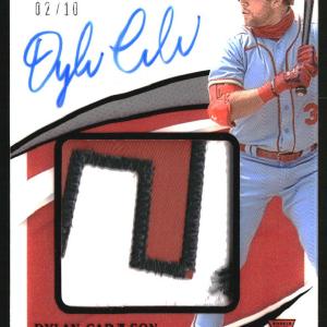 2021 Immaculate Collection Premium Patch Auto Black Dylan Carlson RC /10 View For Sale