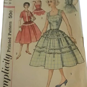 50s 1958 Simplicity 2498 Misses Dress And Jacket B34 By Simplicity Genuine Cheap Online