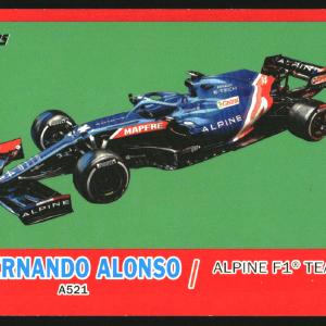 2021 Topps Formula 1 '61 Sports Cars Red Foil #T61FA Fernando Alonso /5 Fashion Style For Sale