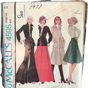 Vintage 70s Pantsuit Suit Skirt Sewing Pattern Mccall's by McCall's Cheap Outlet Store