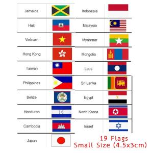 19 Country Small Size National Flag Iron Patch Embroidery Backpack Country Clearance Cheap Online