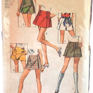 Vintage 70s Mini Scooter Skirt Sewing Pattern Simplicity by Simplicity Cheap Footlocker Finishline