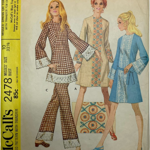 Vintage 70s Mccalls 2478 Pattern Misses 8-16 Dress Pants Hostess Transfer Cut by McCall's Discount Tumblr