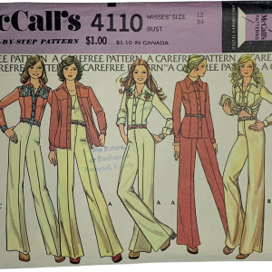 Vintage 70s Mccalls 4110 Pattern Misses 8-16 Shirt Jacket Pants Flared Uncut by McCall's Buy Cheap 100% Guaranteed