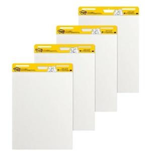 Post-it Outlet Super Sticky Easel Pad, 25" x 30", White, 30 Self Stick Sheets Per Pad, 4 Pads Per Pack Explore Online