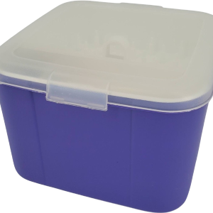 90s Purple Plastic Sewing Storage Box With Lid By Eagle Craftstor Free Shipping Looking For