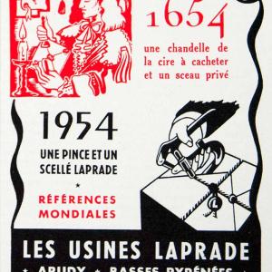 1954 Ad Laprade Arudy Usines Stamp Seal Wax Packaging Tamperproof Tool VEN8 Discount Explore