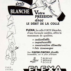 1954 Ad Flexa White Glue Gum Unbreakable Bottle Corector LeMonnier VEN8 Cheap Sale For Cheap