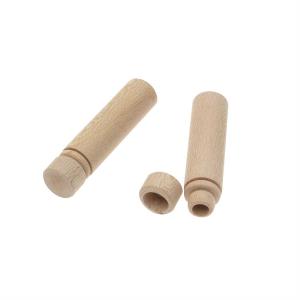Wood Needle Case, Cylinder 2.34 x 0.55 Inches, Natural (2 Pieces) Clearance Manchester