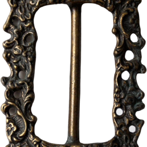 Vintage Brass Buckle Art Nouveau Center Bar Slide Deals Online