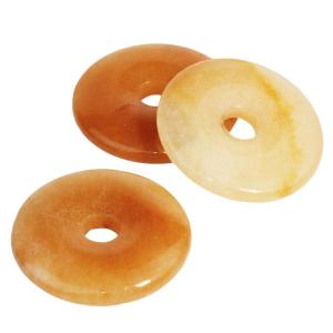Yellow Jade 40mm Donut Pendant How Much For Sale